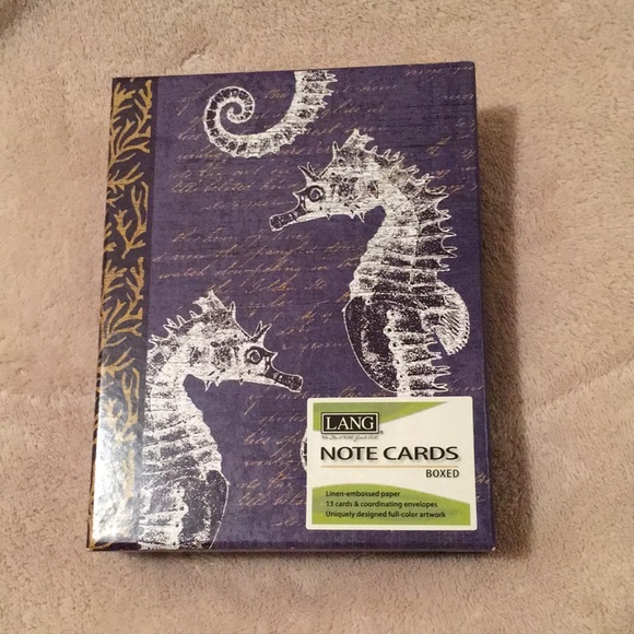 Ocean Treasure Boxed Note Card Set of 13 NWT Lang - Picture 10 of 10
